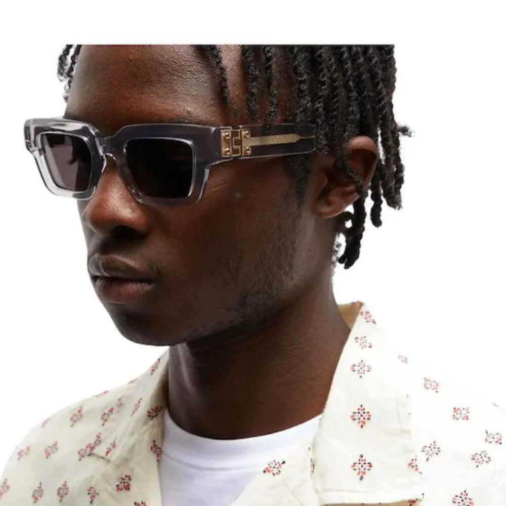 NEW BOTTEGA VENETA BV1230S 001 SUNGLASSES UNISEX CRYSTALSQUARE EYEWEAR